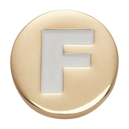 Jibbitz-10008512 Gold Letter F Unisex
