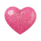 Jibbitz Pink 3d Glitter Heart Unisex