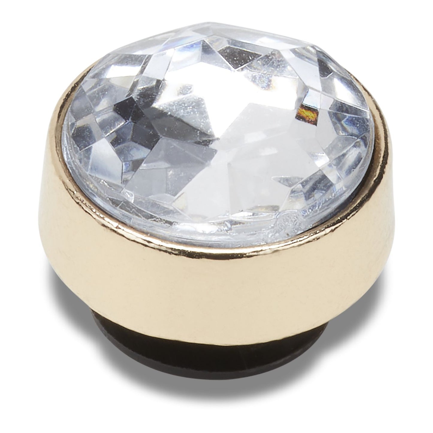 Jibbitz Gold Clear Gem