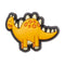 Boys Rule Yellow Dino Unisex Multi Jibbitz