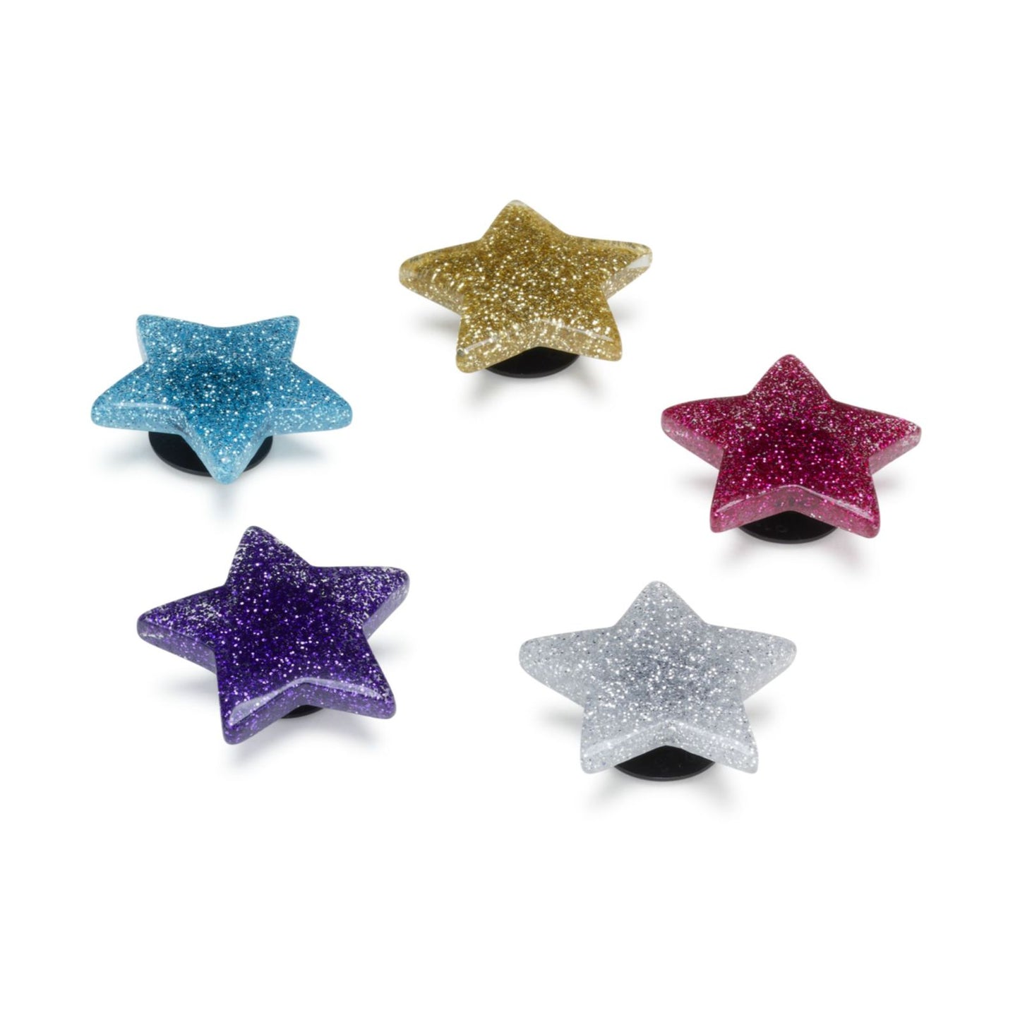 Jibbitz Icon Glitter Stars 5 Pack Unisex