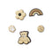 Jibbitz Mono Shiitake 5 Pack Unisex
