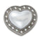 Jibbitz Silver Pearl And Heart Gem