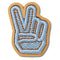Jibbitz Denim Peace Sign