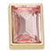 Jibbitz Pink Rectangle Gem