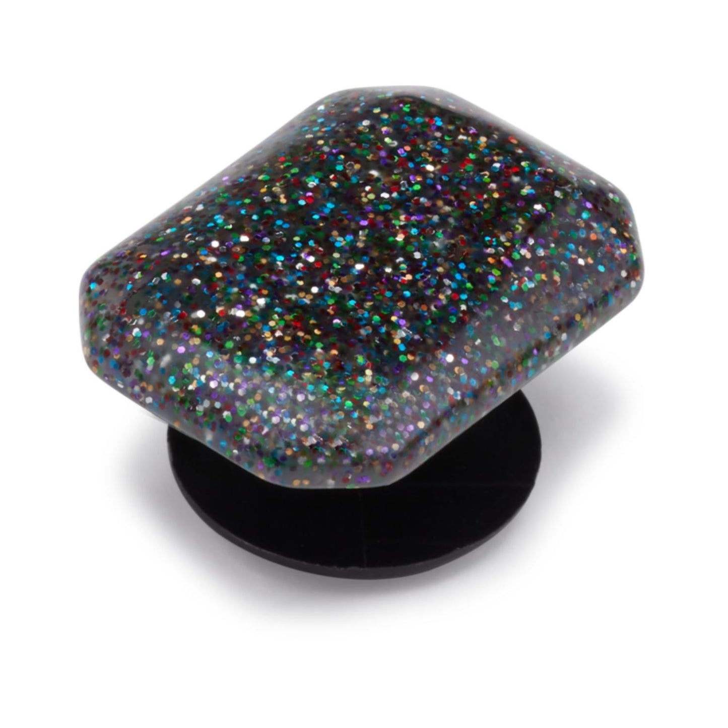 Jibbitz Black Rainbow Glitter Gem Unisex Multi