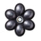Jibbitz Charcoal Flower Gem Unisex Multi