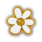 Gold And White Floral Unisex Multi Jibbitz