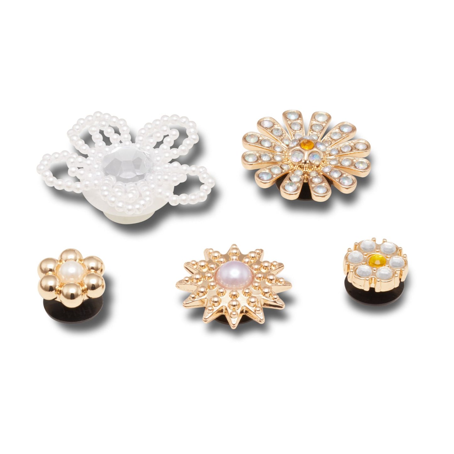 Elevated Flower Gem 5 Pack Unisex Multi Jibbitz