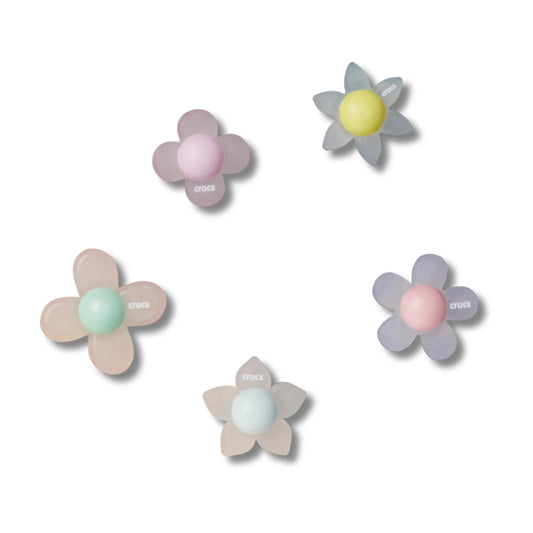 Iridescent Flowers 5 Pack Jibbitz