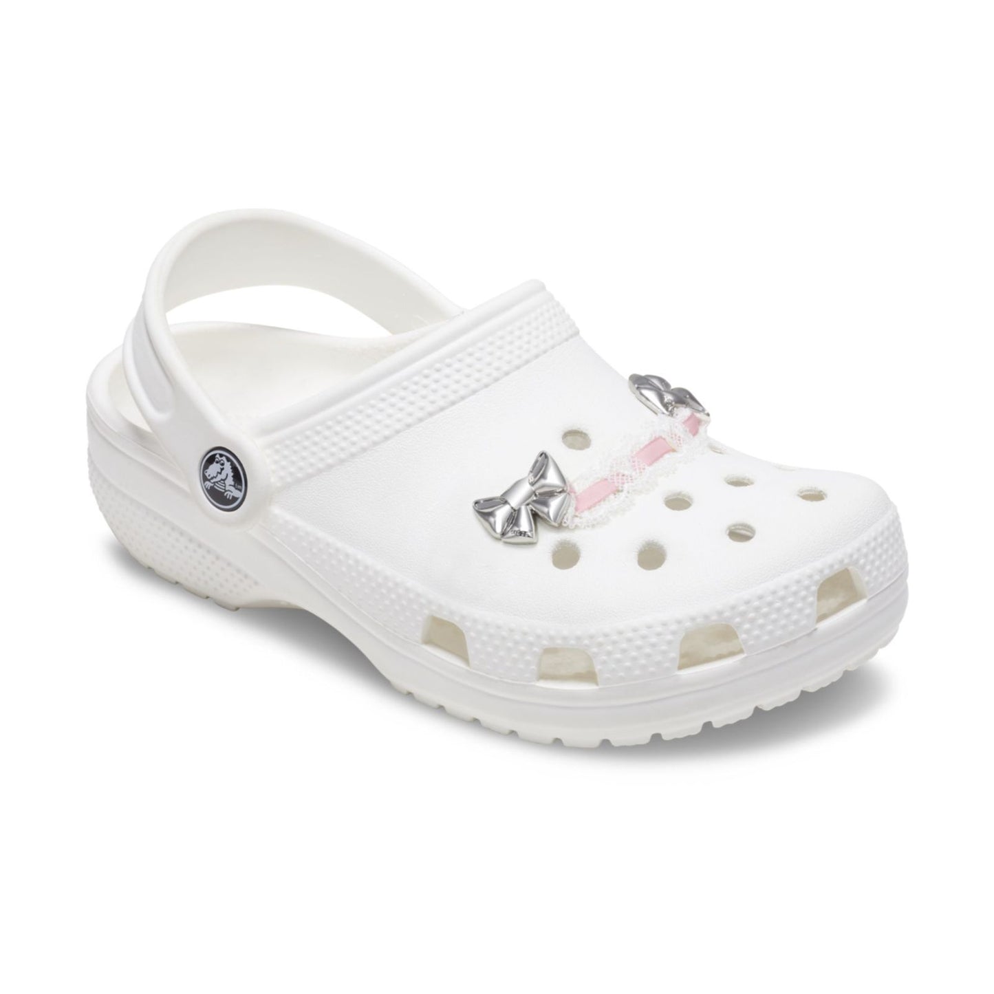 Jibbitz Lace And Pink Ribbon Chain Unisex Multi