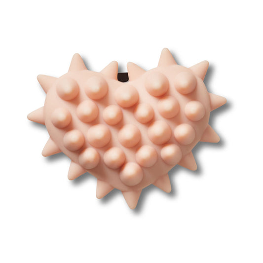 Spike Light Pink Heart Unisex Multi Jibbitz
