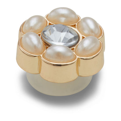 Jibbitz Tiny Silver And Pearl Flower Unisex Multi