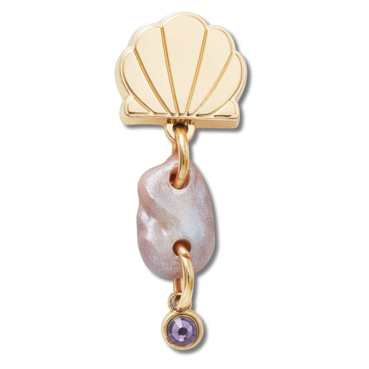 Gold Seashell Dangle Unisex Multi Jibbitz