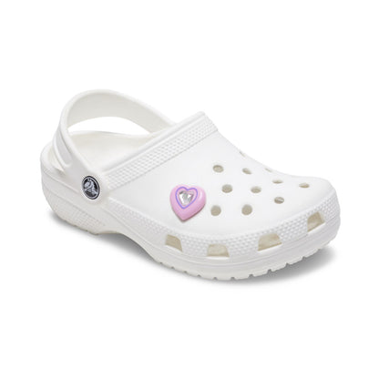 Pink Heart With Gem Unisex Multi Jibbitz