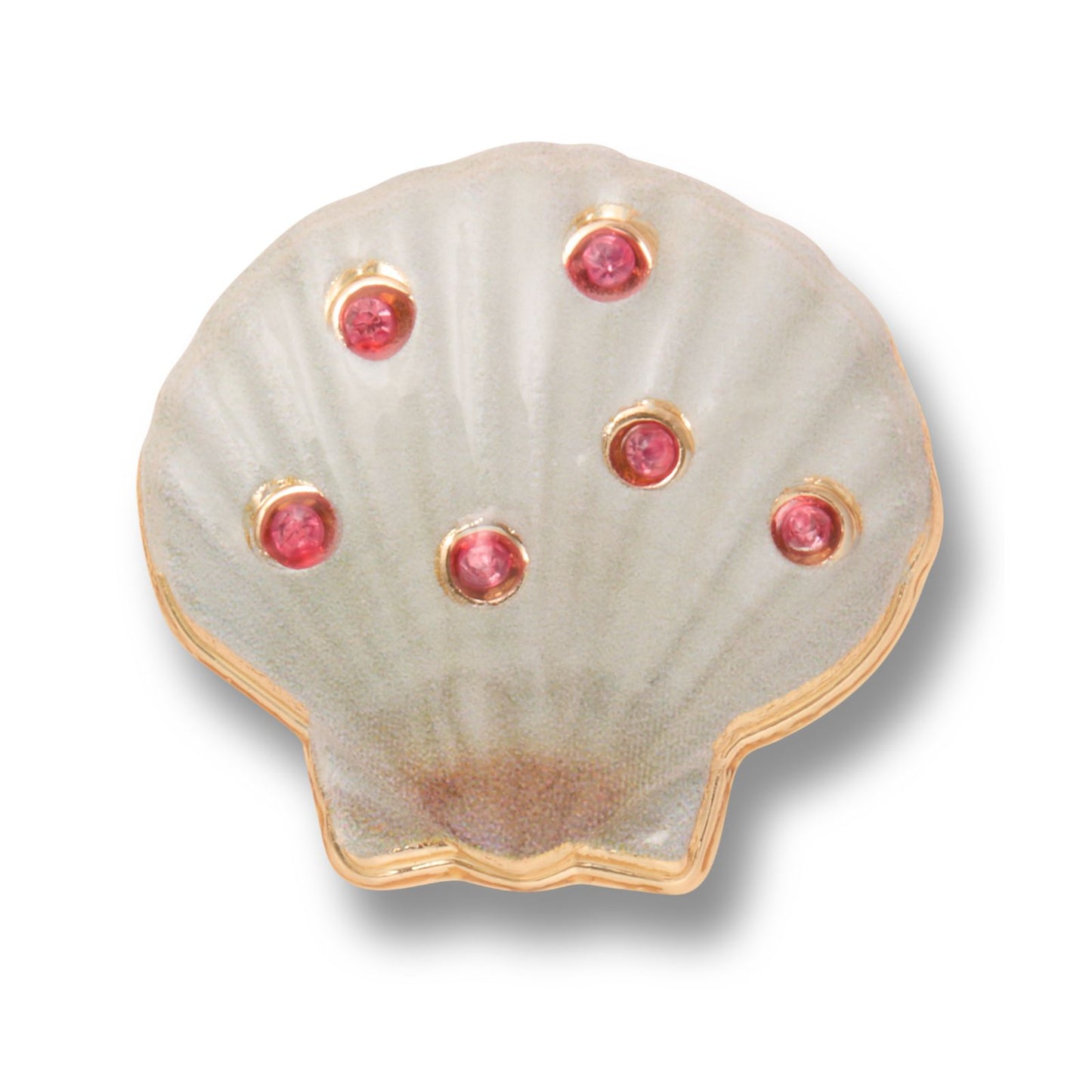 Seashell With Pink Gems Unisex Multi Jibbitz