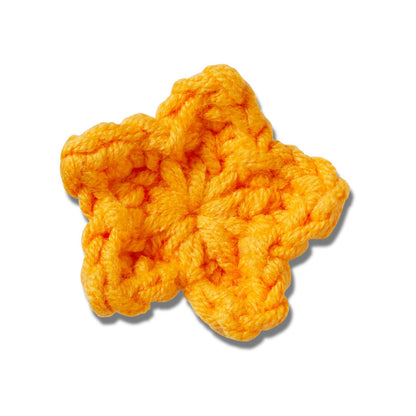 Crafted Crochet Orange Star Unisex Multi Jibbitz