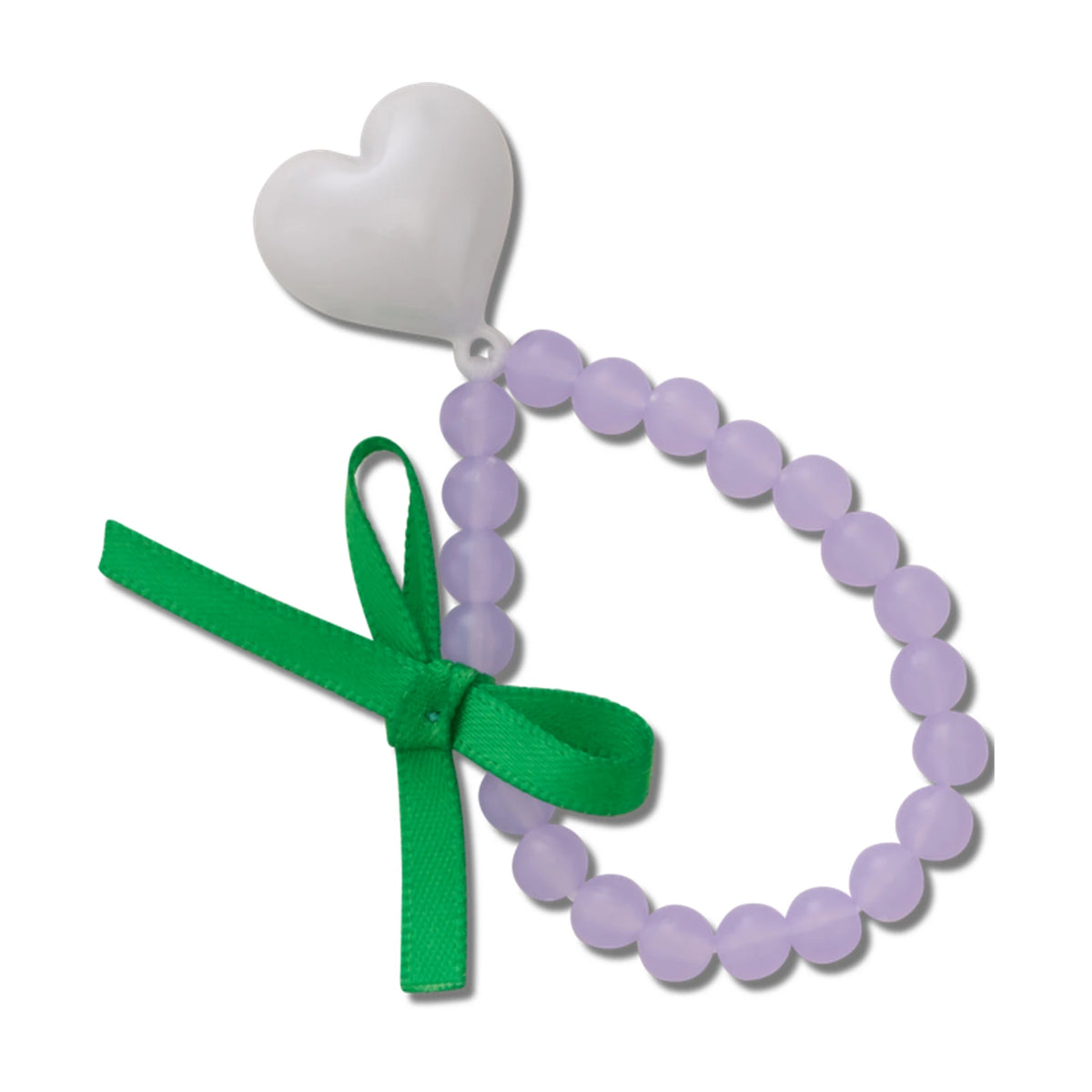 Heart Meta Beaded Dangle Jibbitz