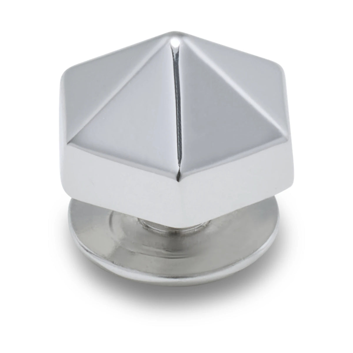 Silver Hexagon Stud Jibbitz