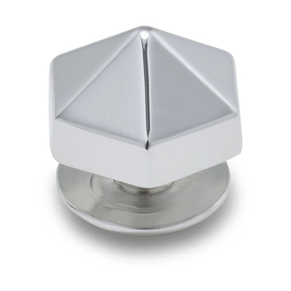 Silver Hexagon Stud Jibbitz