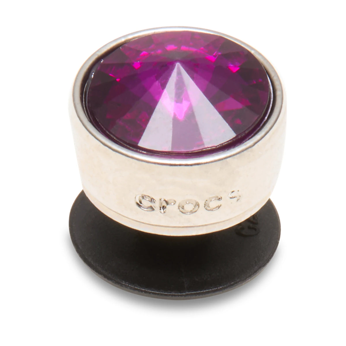 Silver Purple Stud Jibbitz