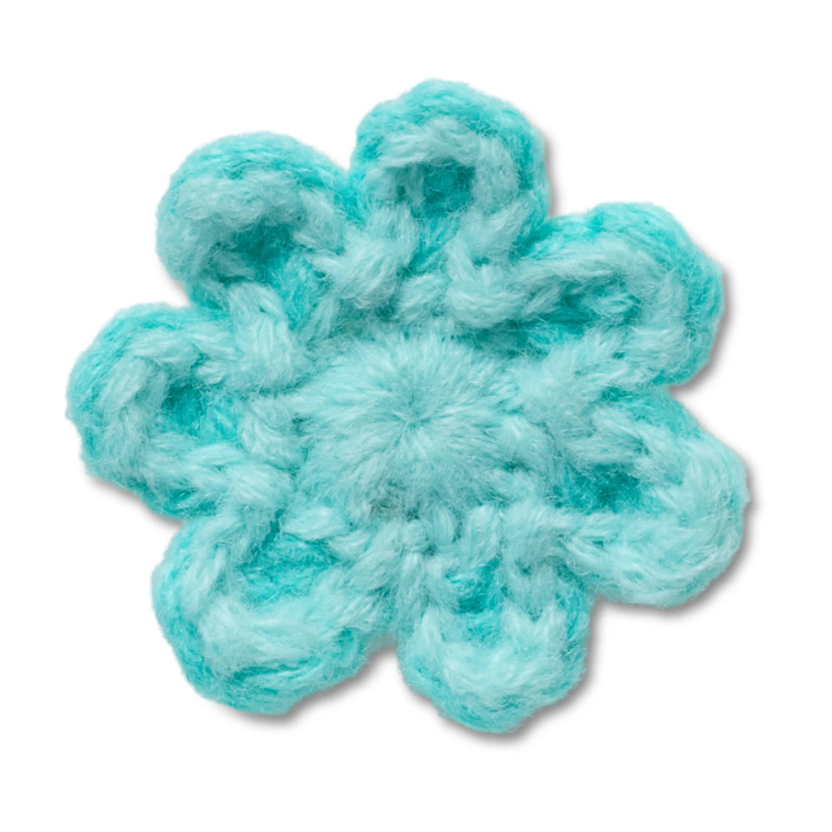 Crochet Blue Flower Jibbitz