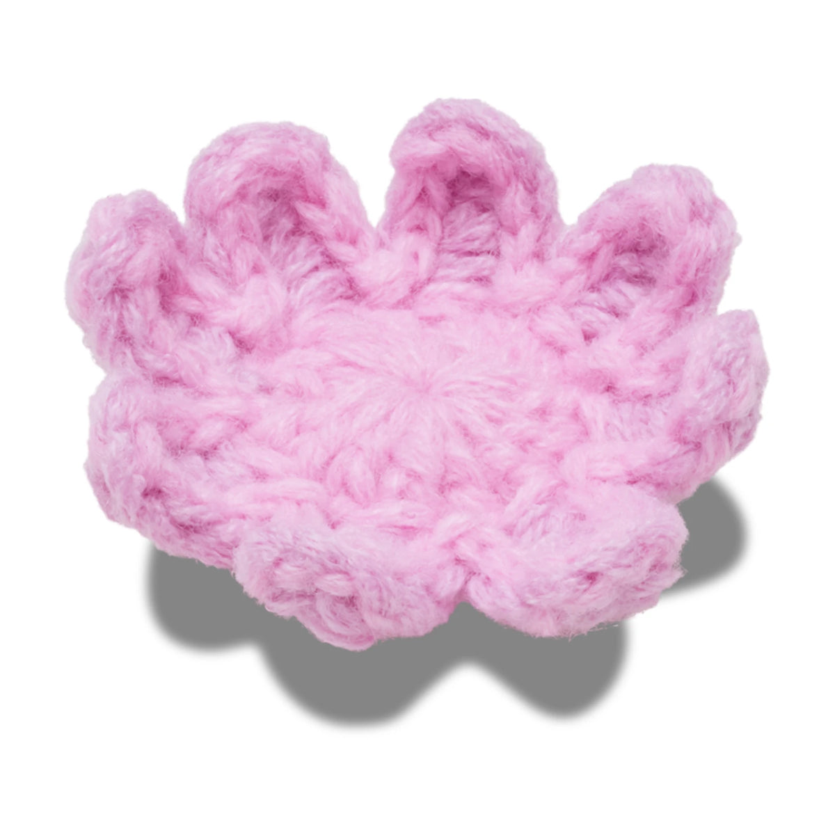 Crochet Light Pink Flower Jibbitz