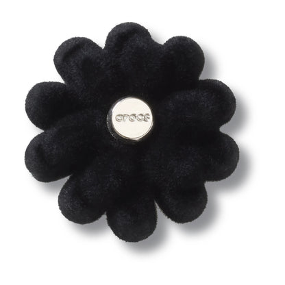Black Velvet Flower 3 Jibbitz