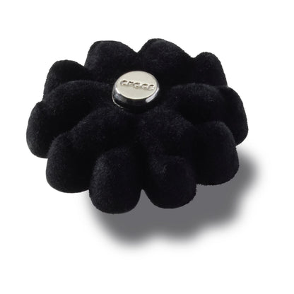 Black Velvet Flower 3 Jibbitz