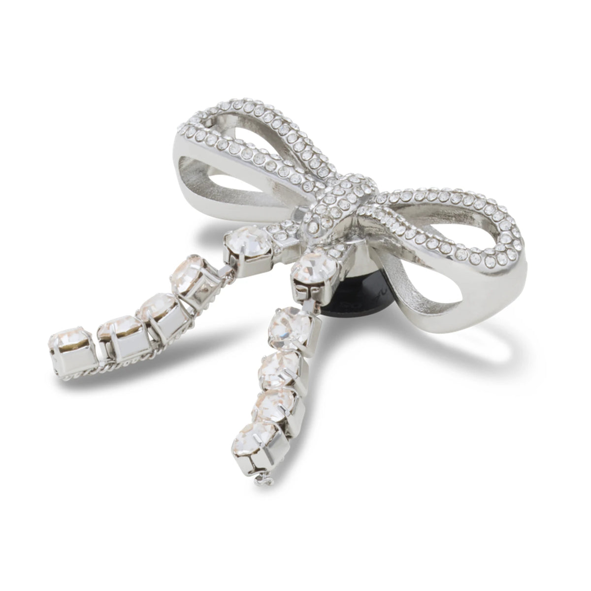 Silver Gem Bow Jibbitz