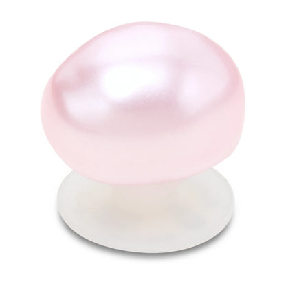 Pink Oval Baroque Pearl Jibbitz