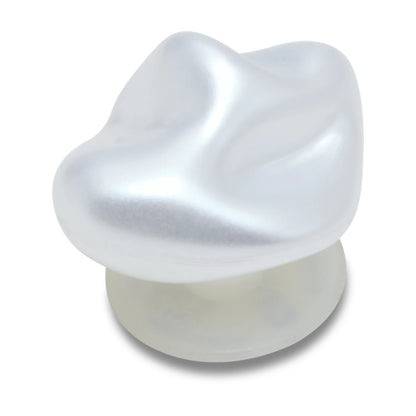 White Square Baroque Pearl Jibbitz