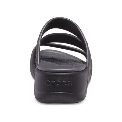 Crocs-207434-001-w9 Crocs Boca Strappy Wedge W Blk W9 Black