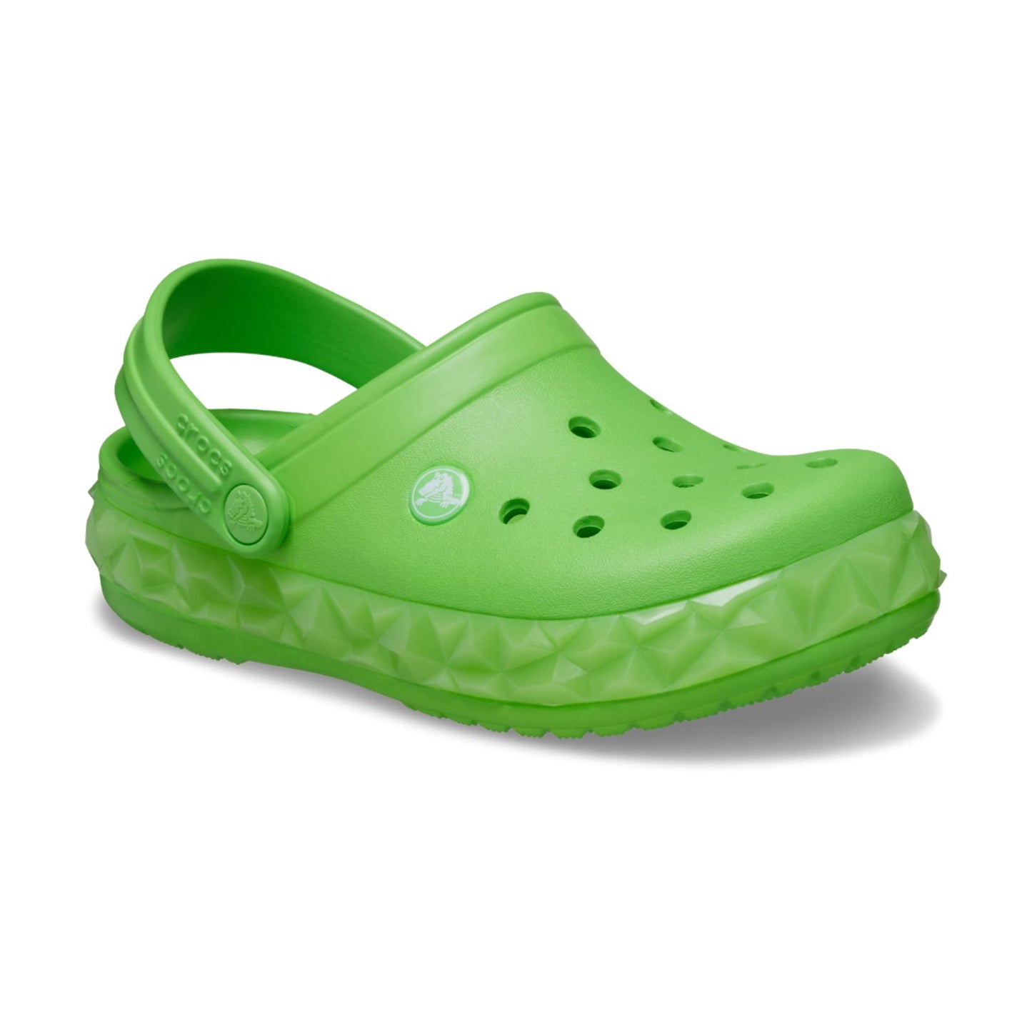 Crocband Geometric Glow Band Clog Kids