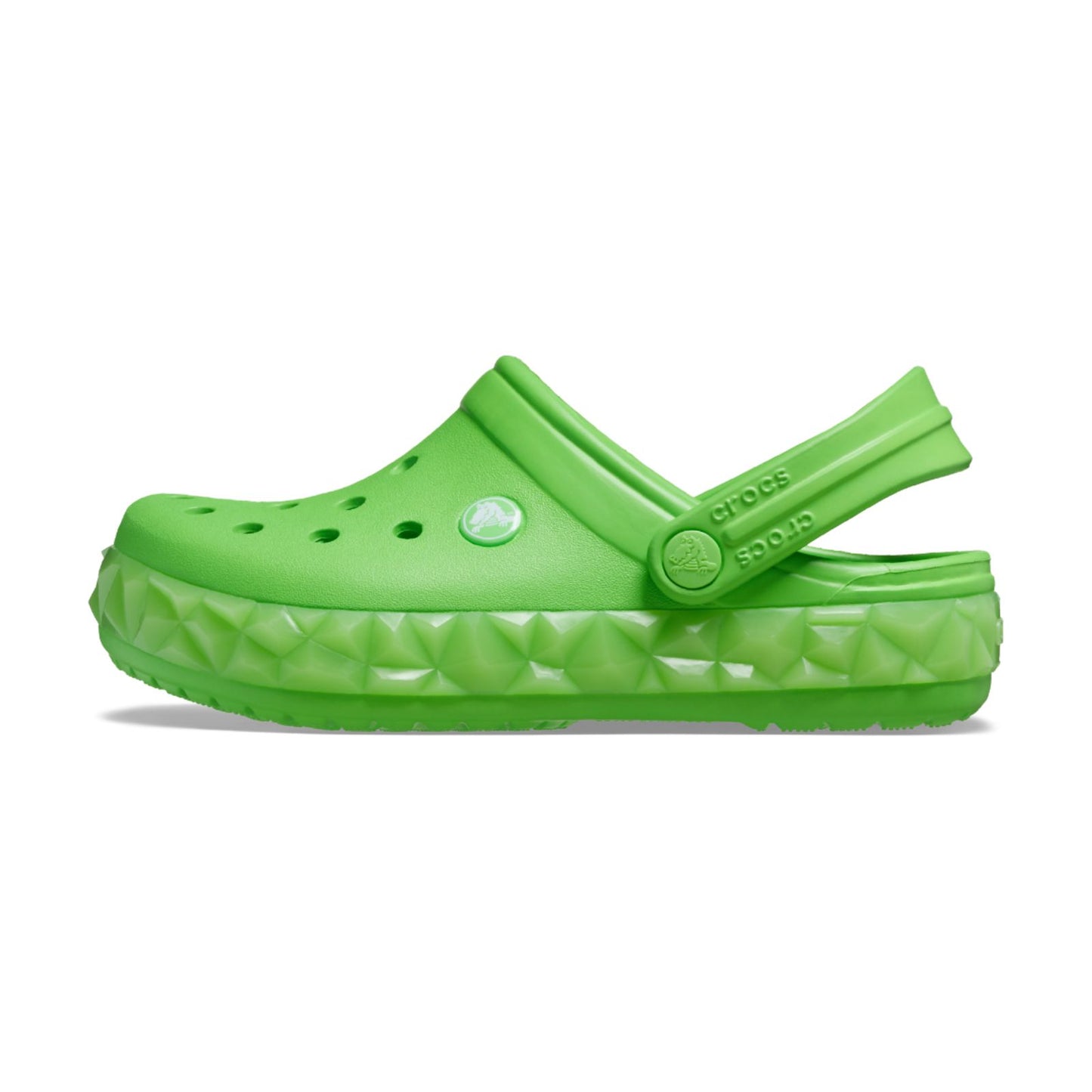 Crocband Geometric Glow Band Clog Kids