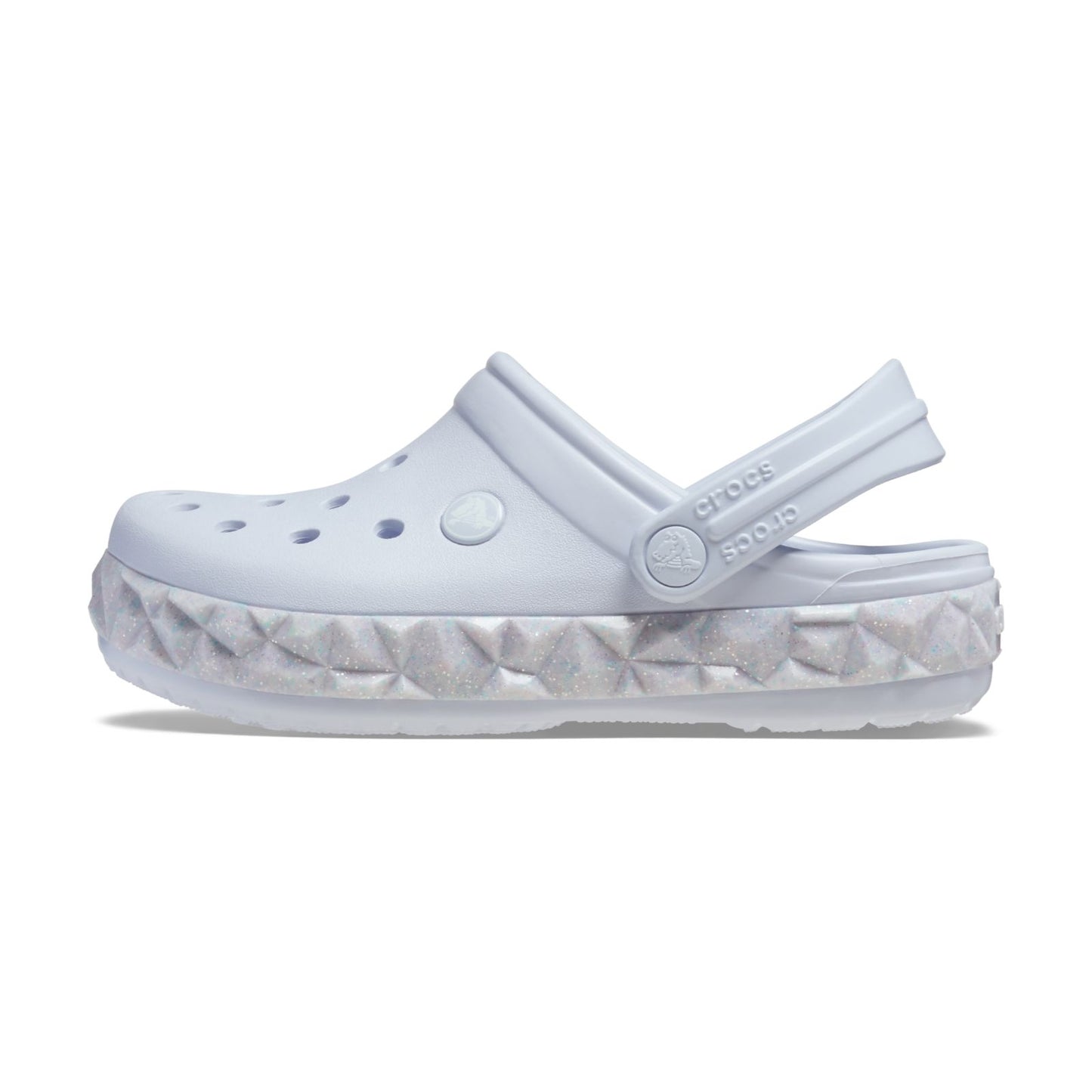 Crocband Geometric Gliter Band Clog Kids