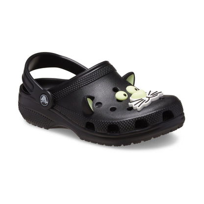 Classic Glow Black Cat Clog Niños Pequeños