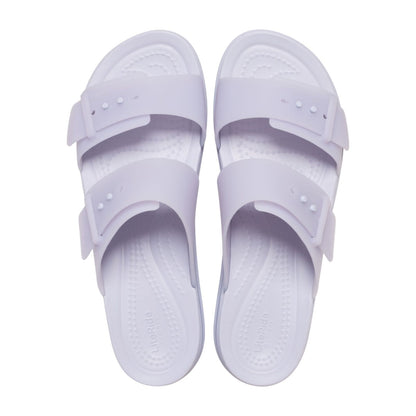 Brooklyn Buckle Frosted Low Wedge