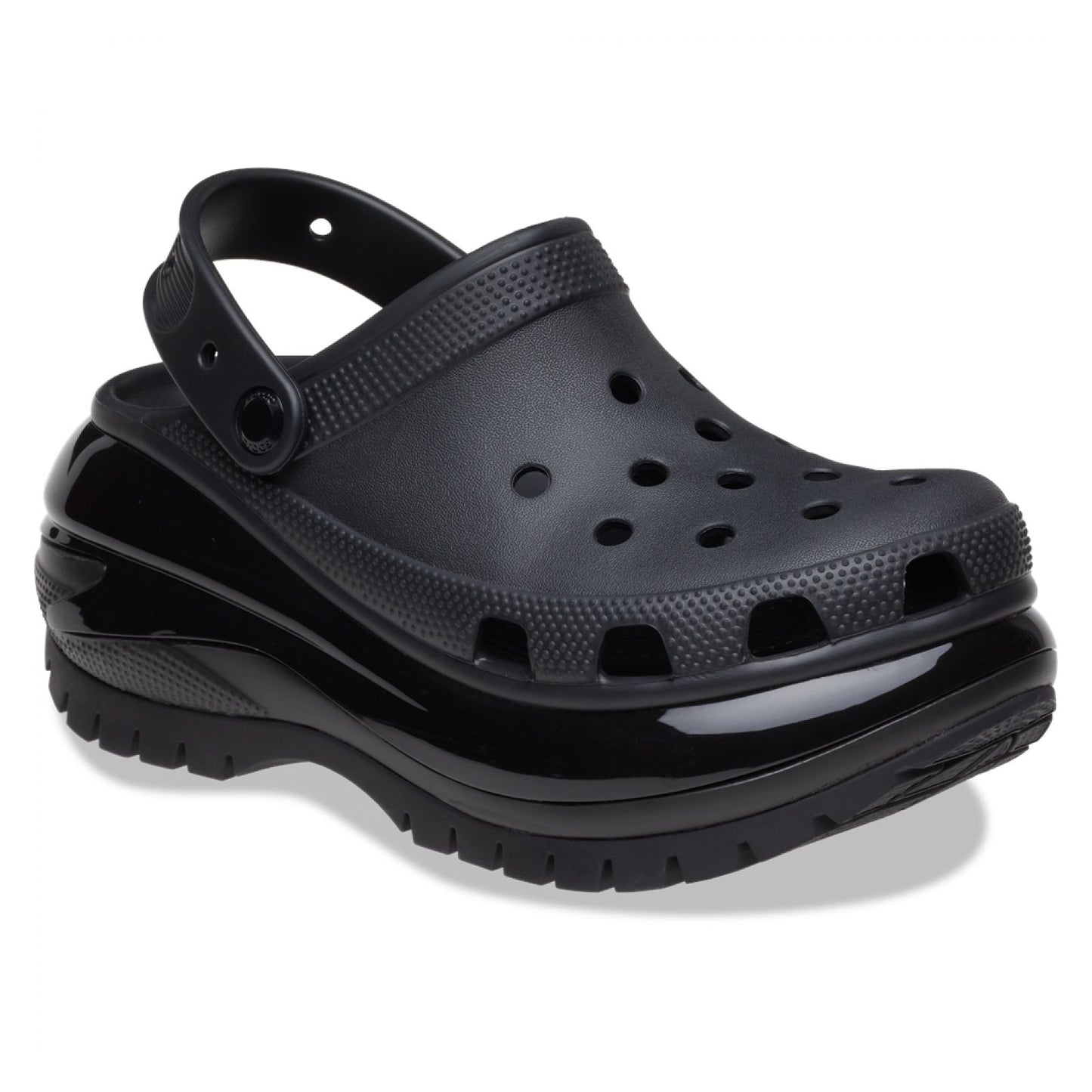 Crocs Mujer Classic Mega Crush Clog Zuecos Negro