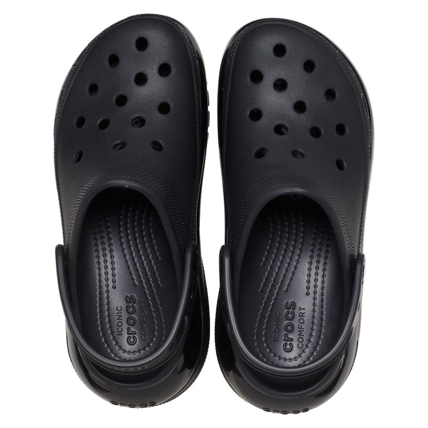 Crocs Mujer Classic Mega Crush Clog Zuecos Negro